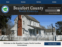 Tablet Screenshot of co.beaufort.nc.us